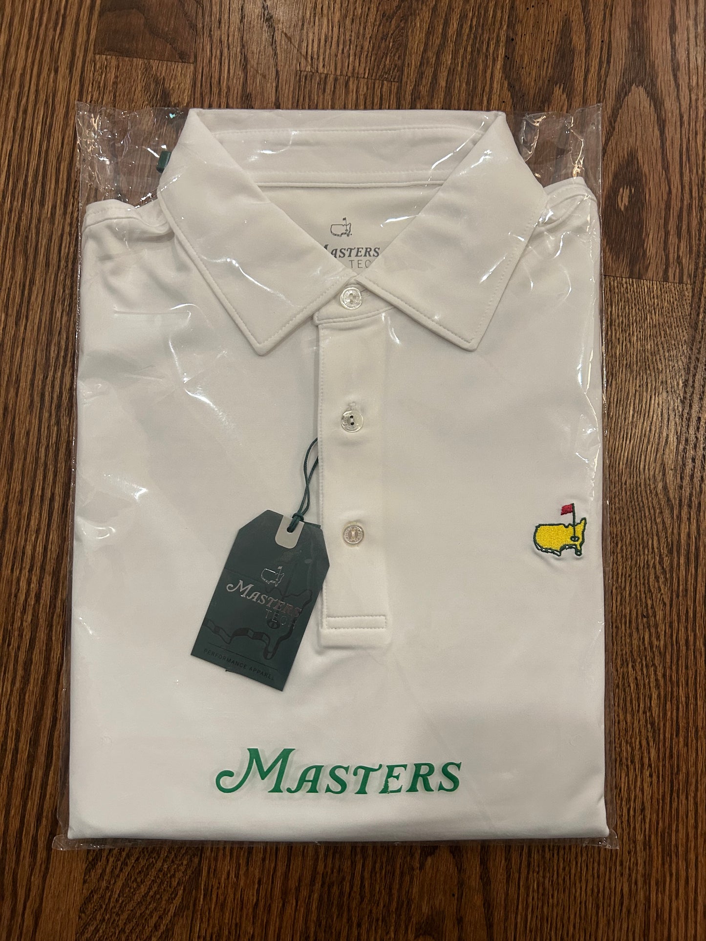 Men’s Large White Masters Tech Polo