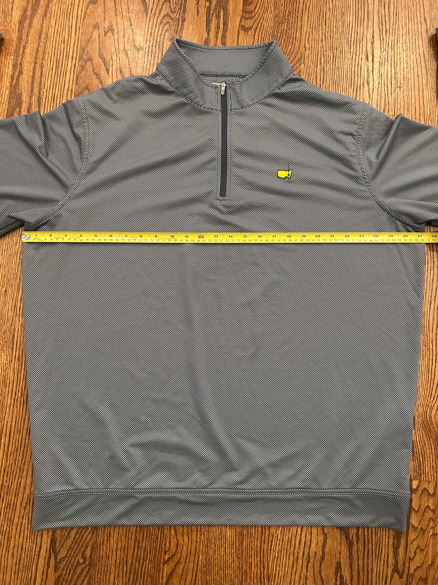 Men’s 2XL Masters Peter Millar Gray Quarter Zip Golf Pullover