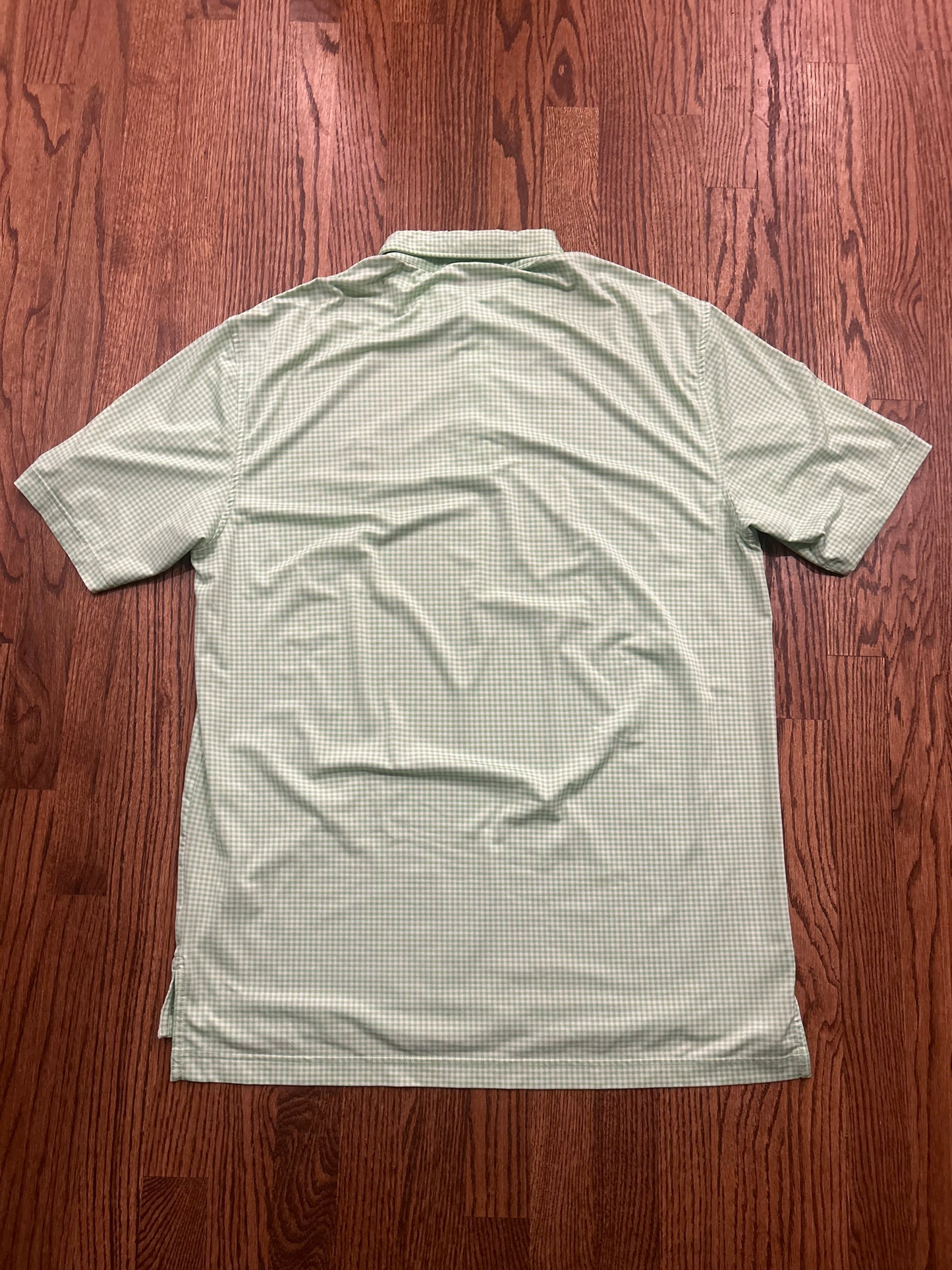 Men’s Medium Masters Peter Millar Green Plaid Polo