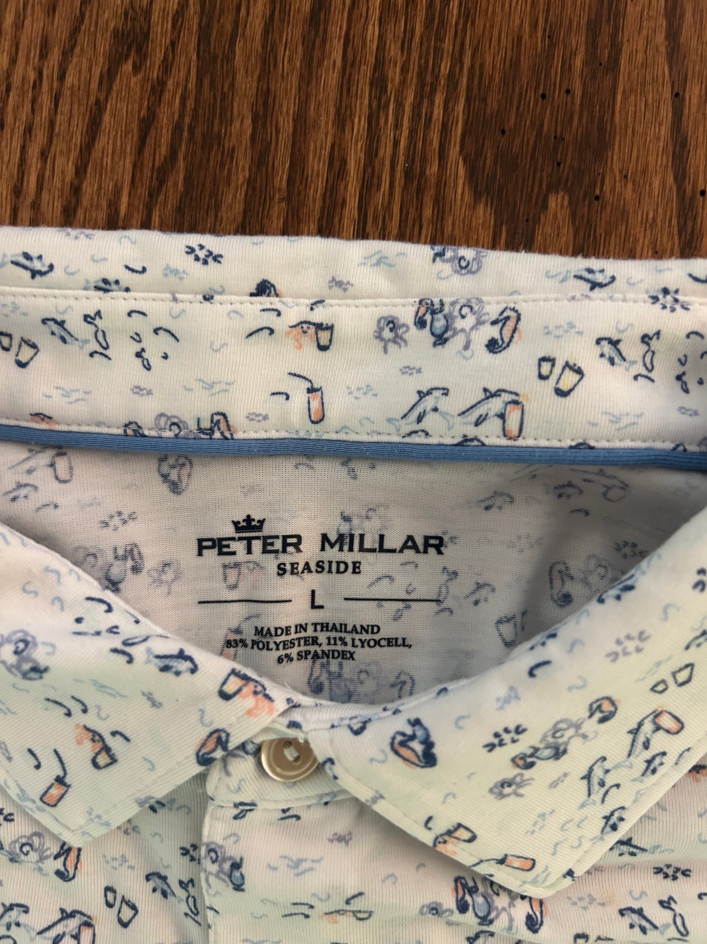 Large Peter Millar Sea Island Graphic Polo
