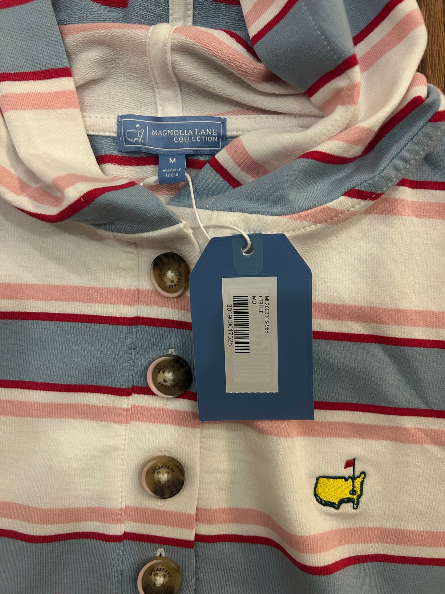 Women’s Medium Masters Magnolia Lane Button Hoodie