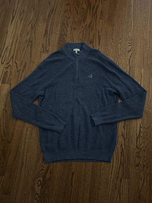 Men’s Large Masters Peter Millar Quarter Zip Sweater
