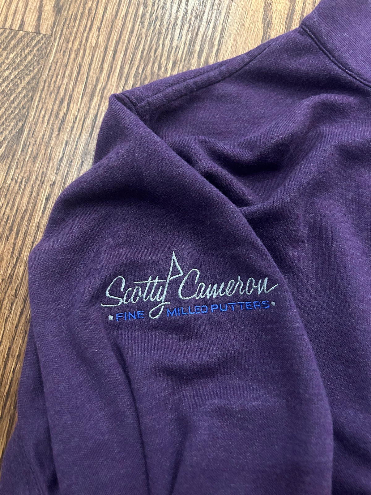 Men’s Large Peter Millar Scotty Cameron Purple Quarter Zip Pullover