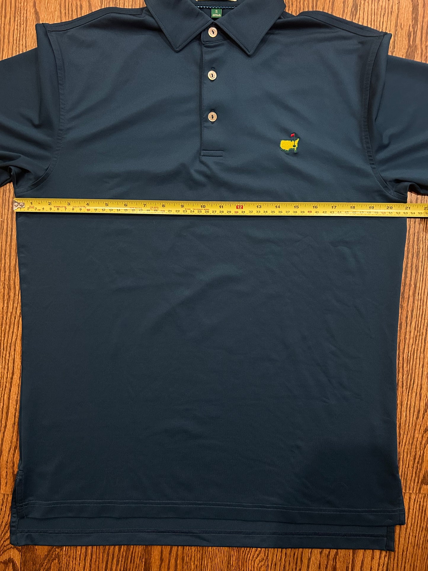 Men’s Small Masters Peter Millar Navy Blue Performance Golf Polo