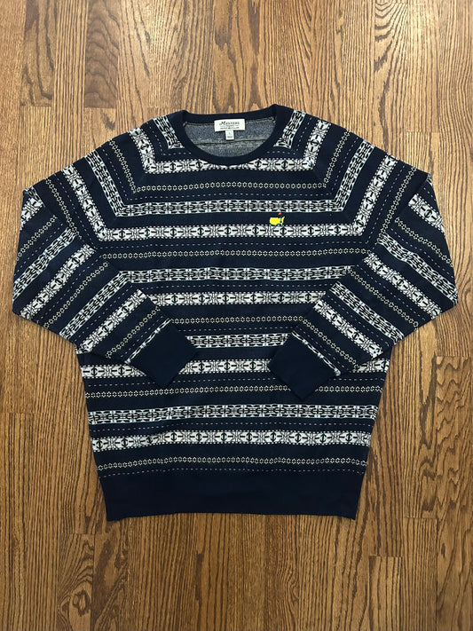 Men’s Large Masters Peter Millar Fair Isle Italian Merino Wool Pullover Sweater