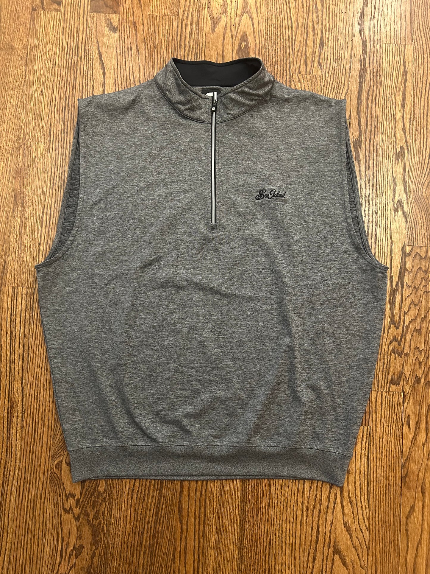 Men’s XL FootJoy Sea Island Gray Quarter Zip Golf Vest