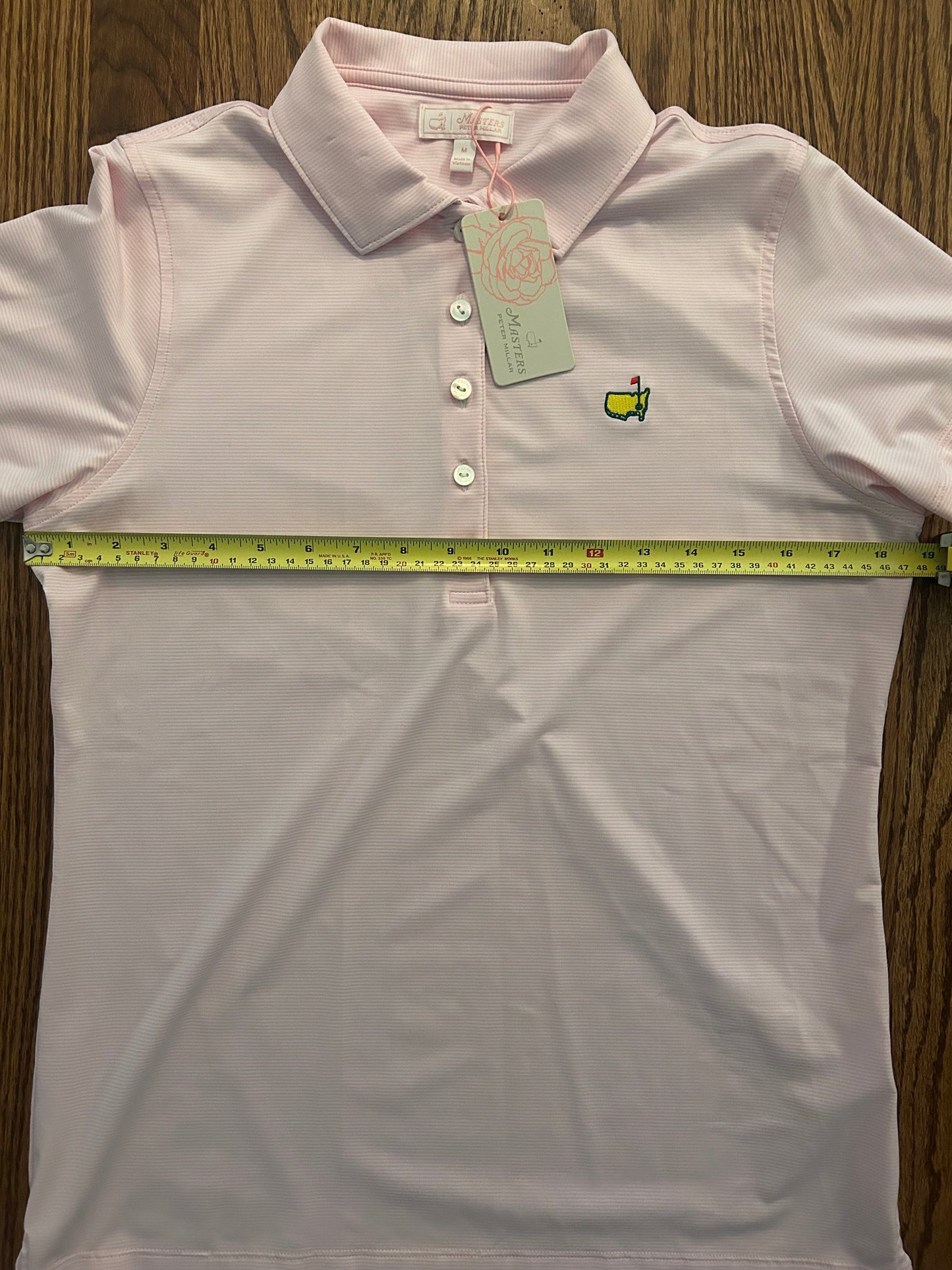 Women’s Medium Masters Peter Millar Pink Polo