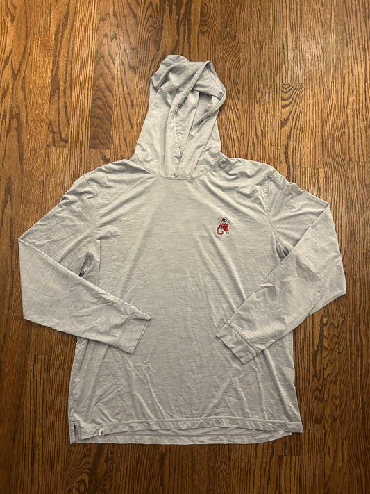 Men’s XL Johnnie-O UGA Georgia Bulldogs Gray Performance Hoodie