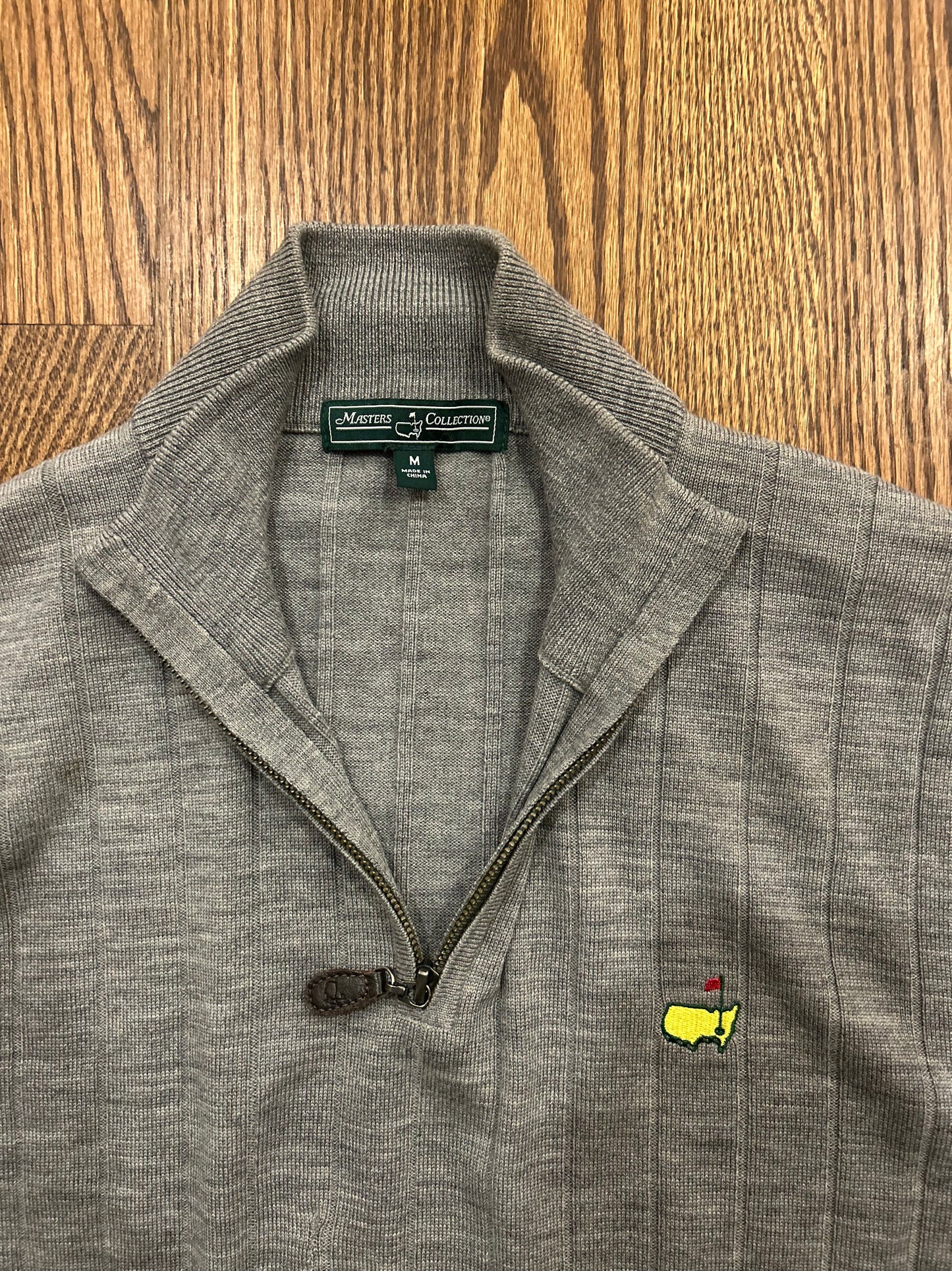 Men’s Medium Masters Collection Wool Quarter Zip Sweater