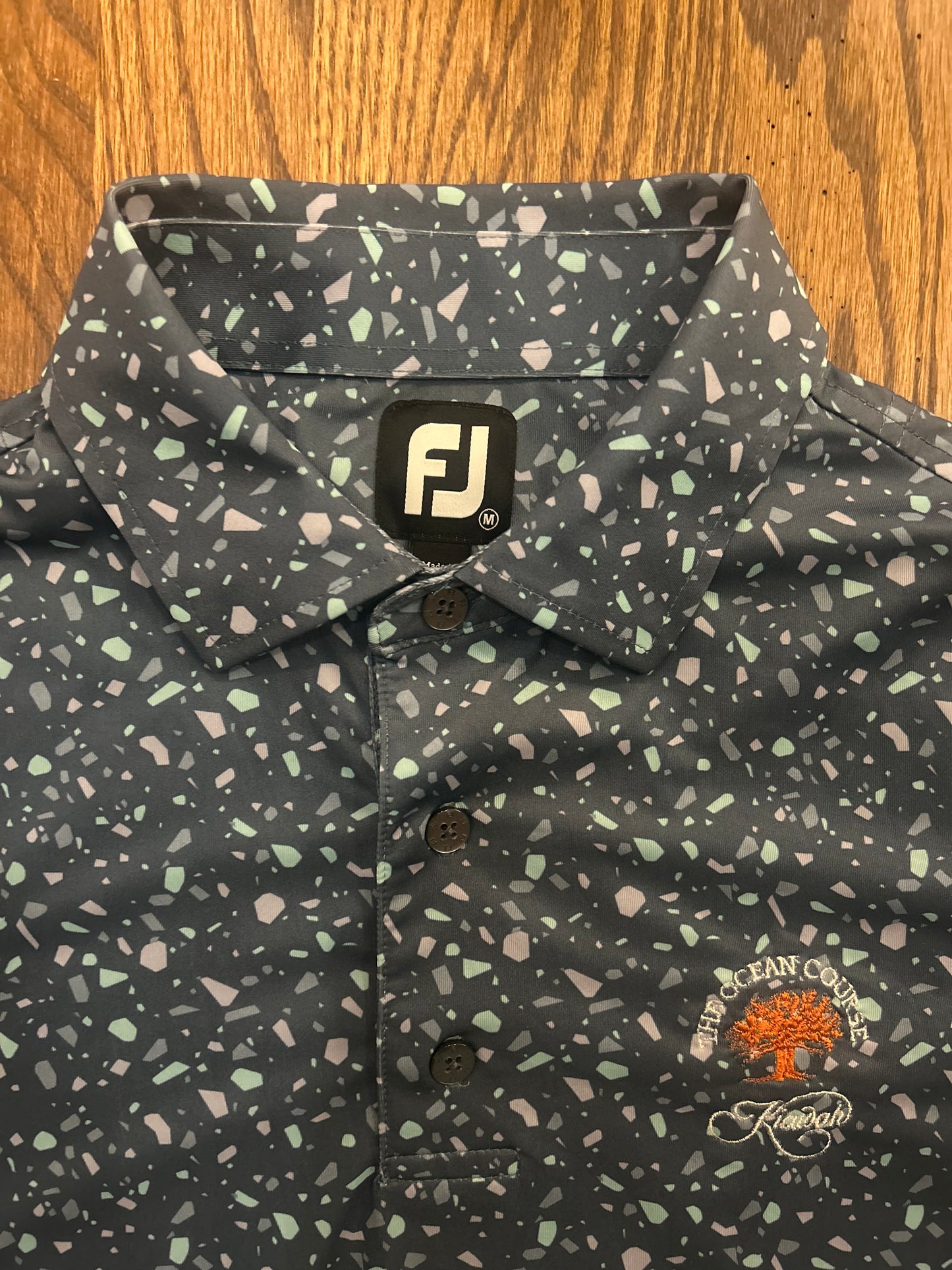 Men’s Medium FootJoy Kiawah Island South Carolina Performance Golf Polo