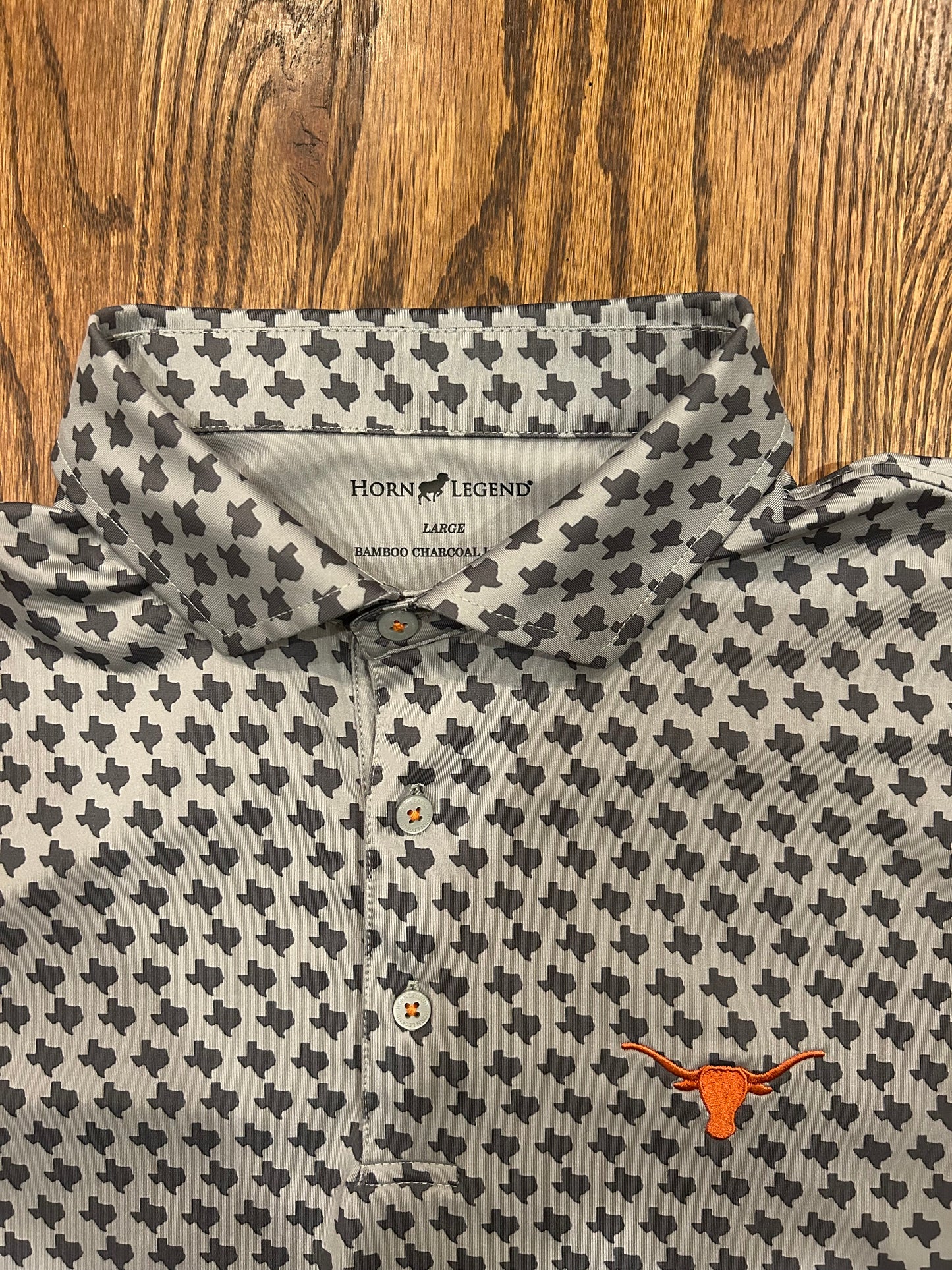 Men’s Large Horn Legend Texas Longhorns Graphic Performance Golf Polo