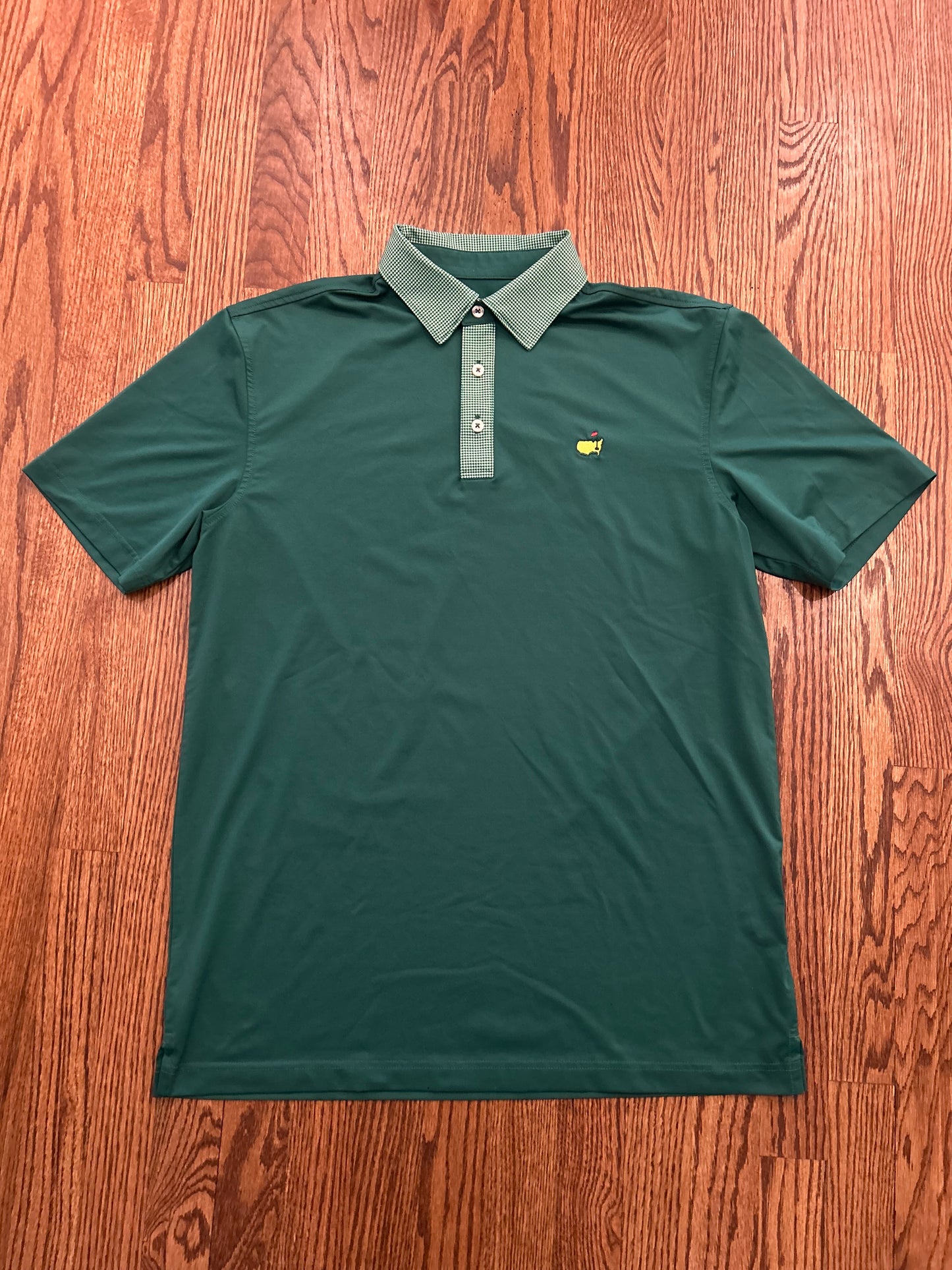 Men’s Medium Masters Tech Green Performance Golf Polo