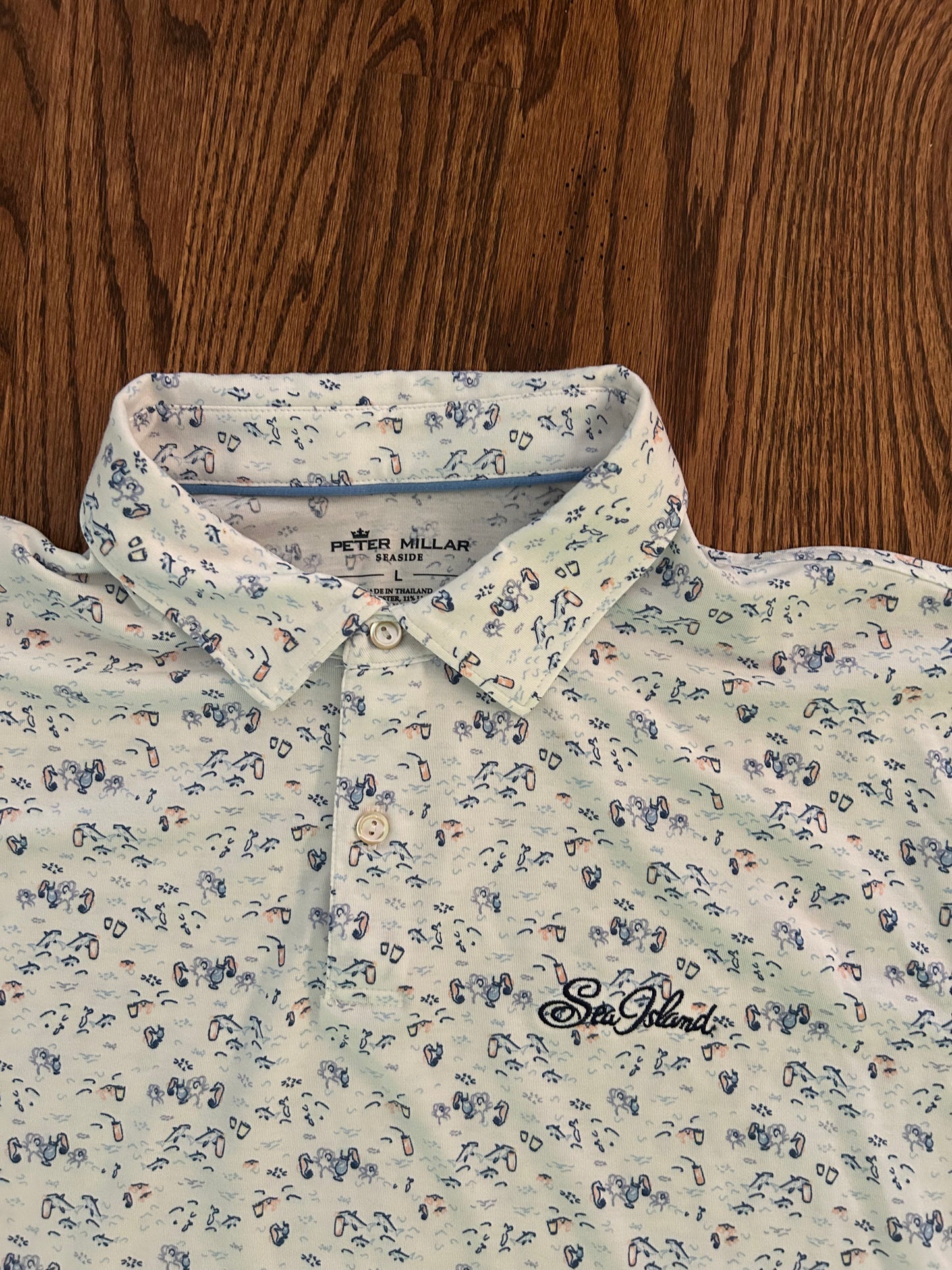 Large Peter Millar Sea Island Graphic Polo