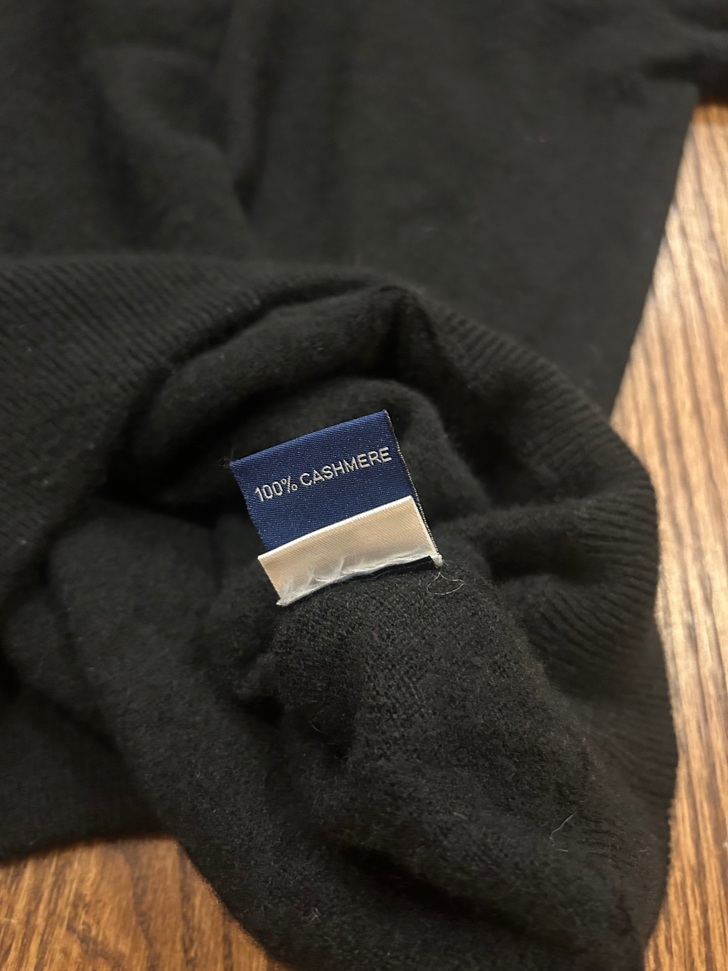 Men’s Medium Masters Clubhouse Collection 100% Cashmere Quarter Zip Sweater