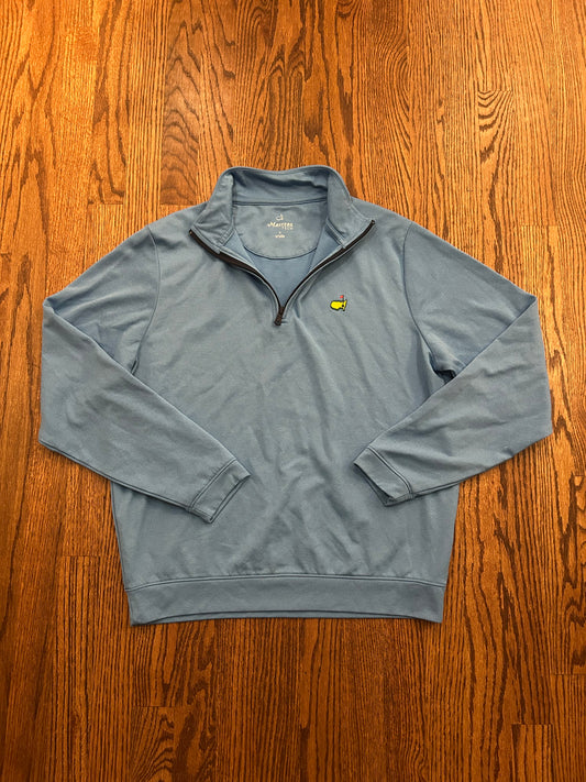 Men’s Small Masters Tech Quarter Zip Light Blue