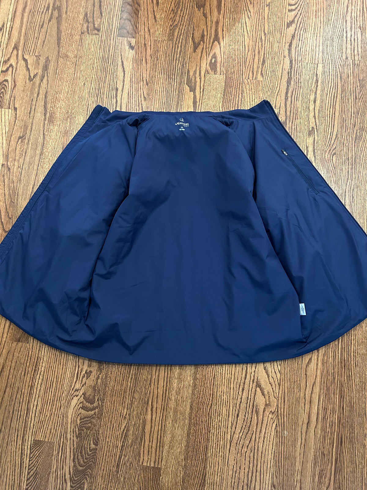 Mens 2XL Masters Tech Navy Blue Quilted Full Zip Golf Vest Augusta National Angc