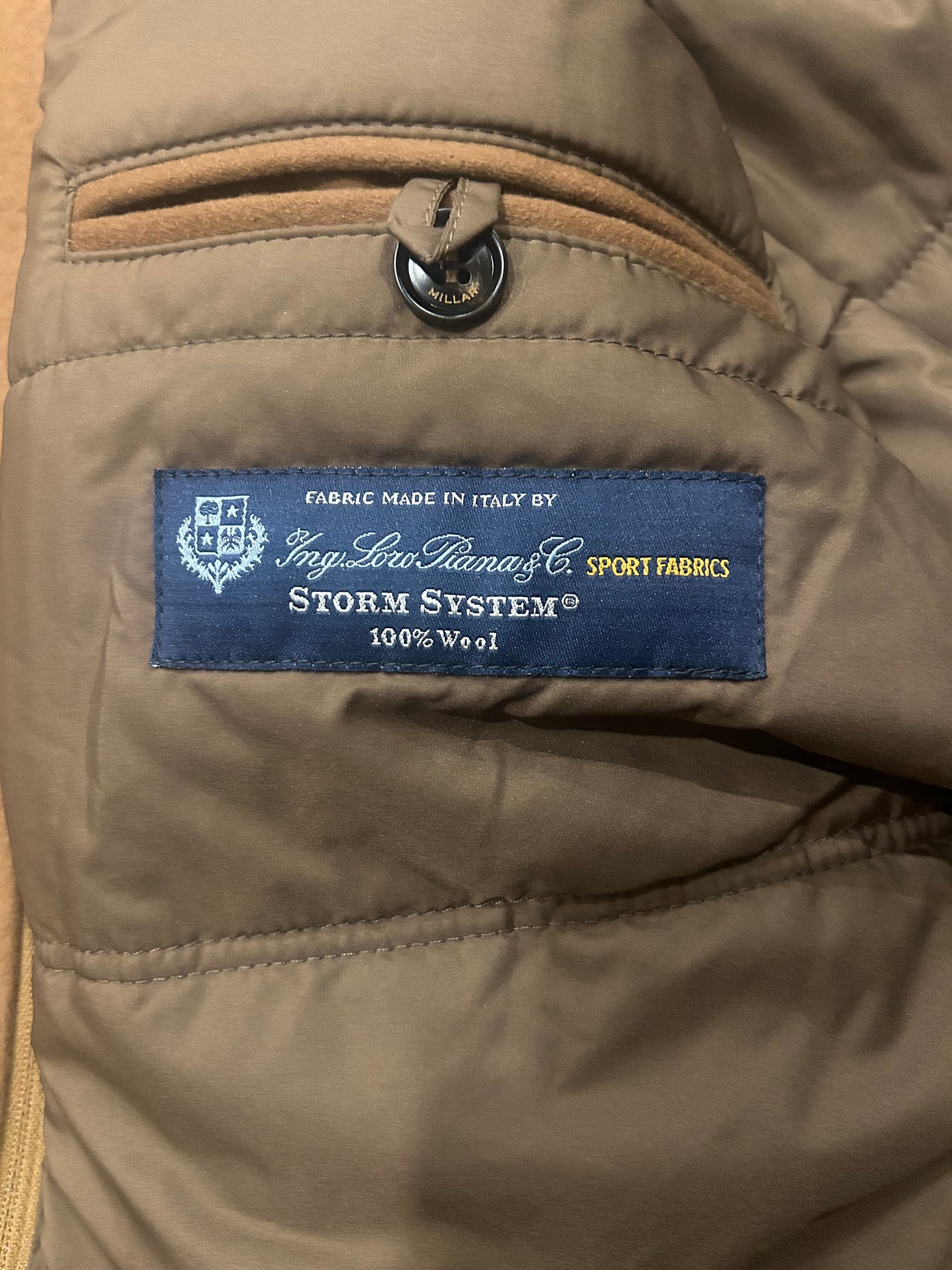 Men’s XL Peter Millar x Loro Piani Storm System Coat