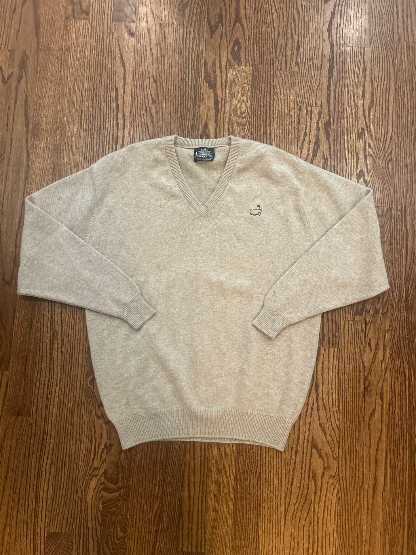 Men’s Medium Masters Clubhouse Collection Cashmere Sweater
