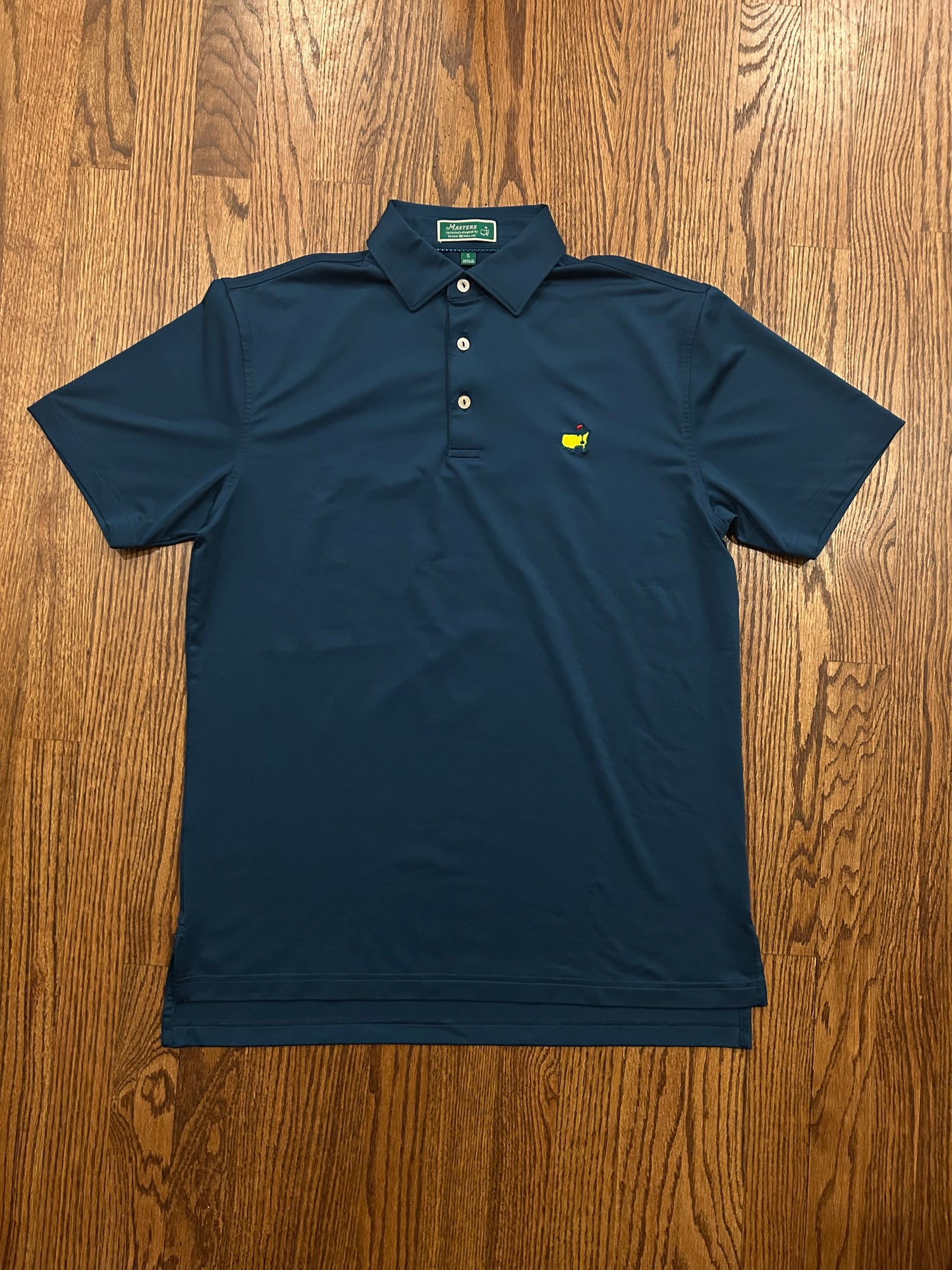 Men’s Small Masters Peter Millar Navy Blue Performance Golf Polo