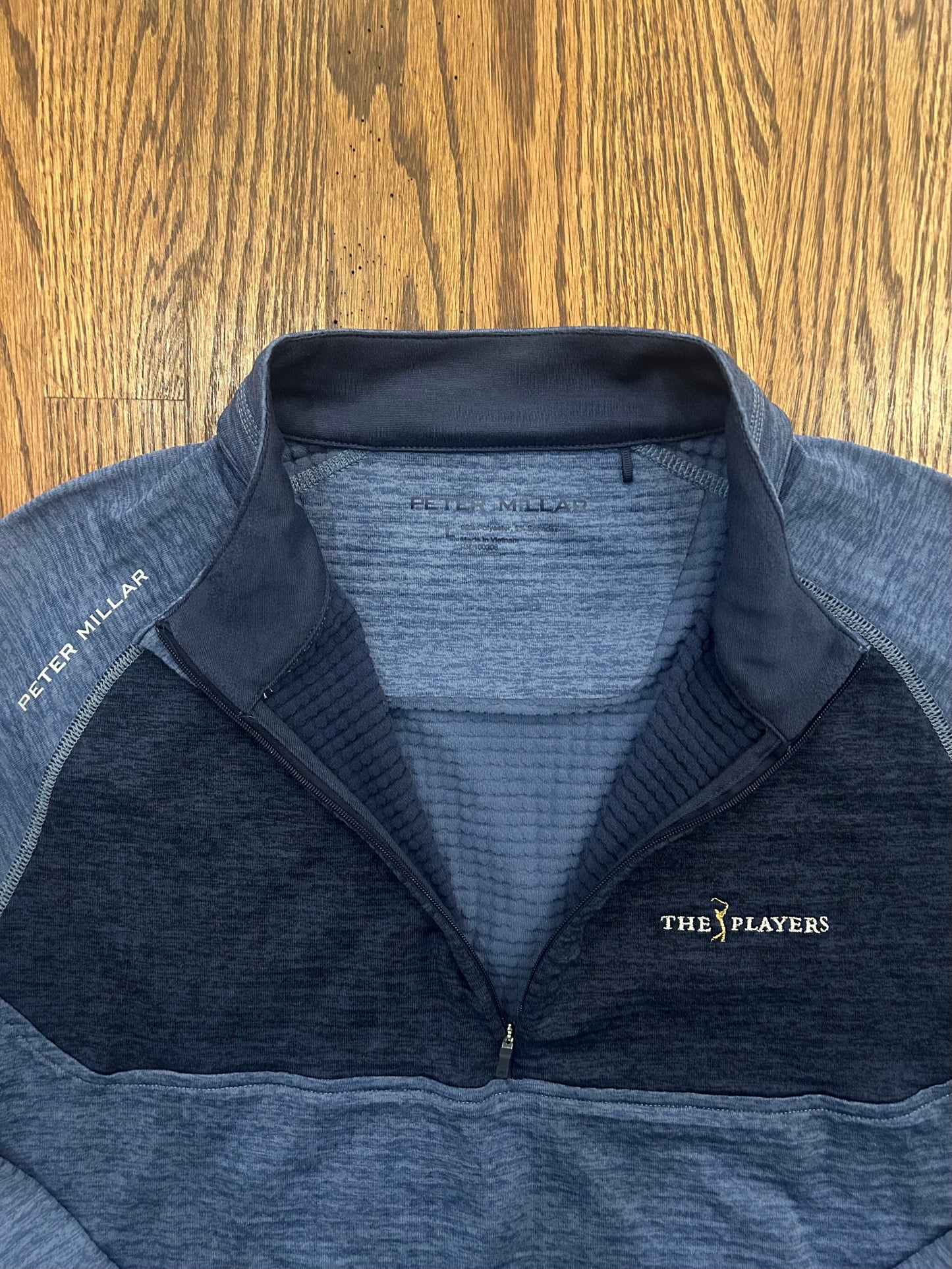 Men’s Large Blue Peter Millar The Players Championship Golf Quarter Zip