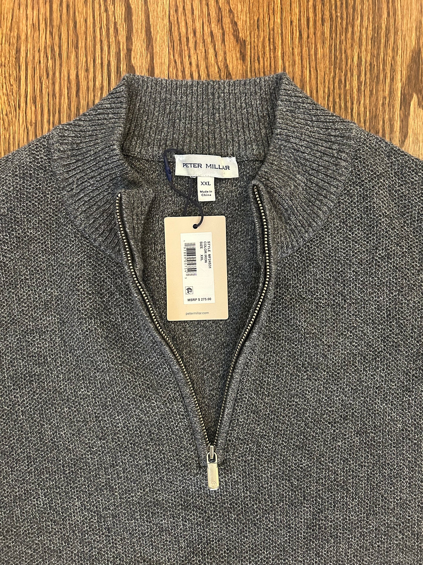 Men’s 2XL Peter Millar Quarter Zip Sweater
