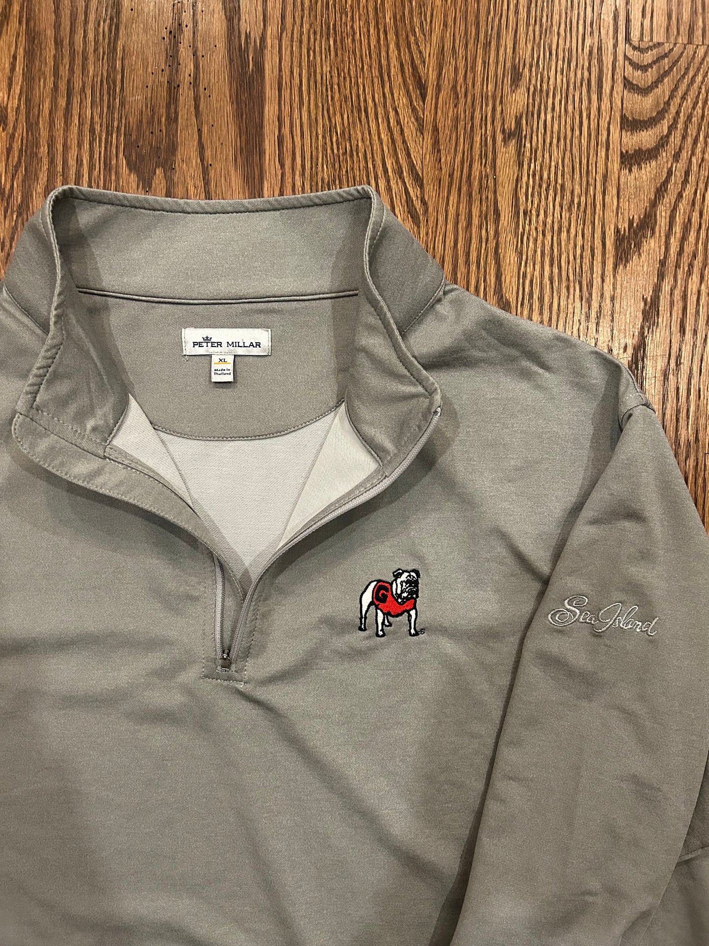 Men’s XL Peter Millar UGA Georgia Bulldogs Sea Island Golf Quarter Zip