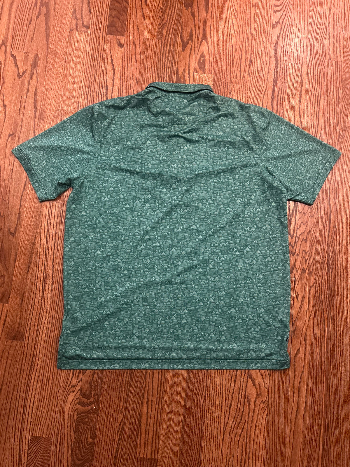 Men’s XL Masters Peter Millar Green AOP Print Golf Polo Augusta National