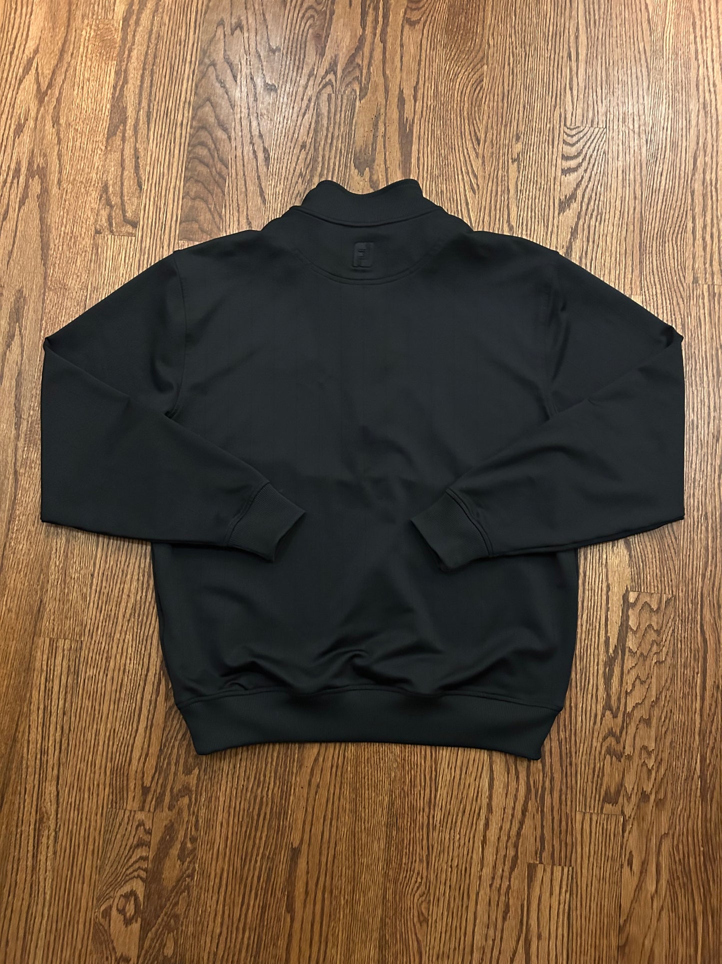 Men’s Medium FootJoy Sea Island Golf Black Quarter Zip