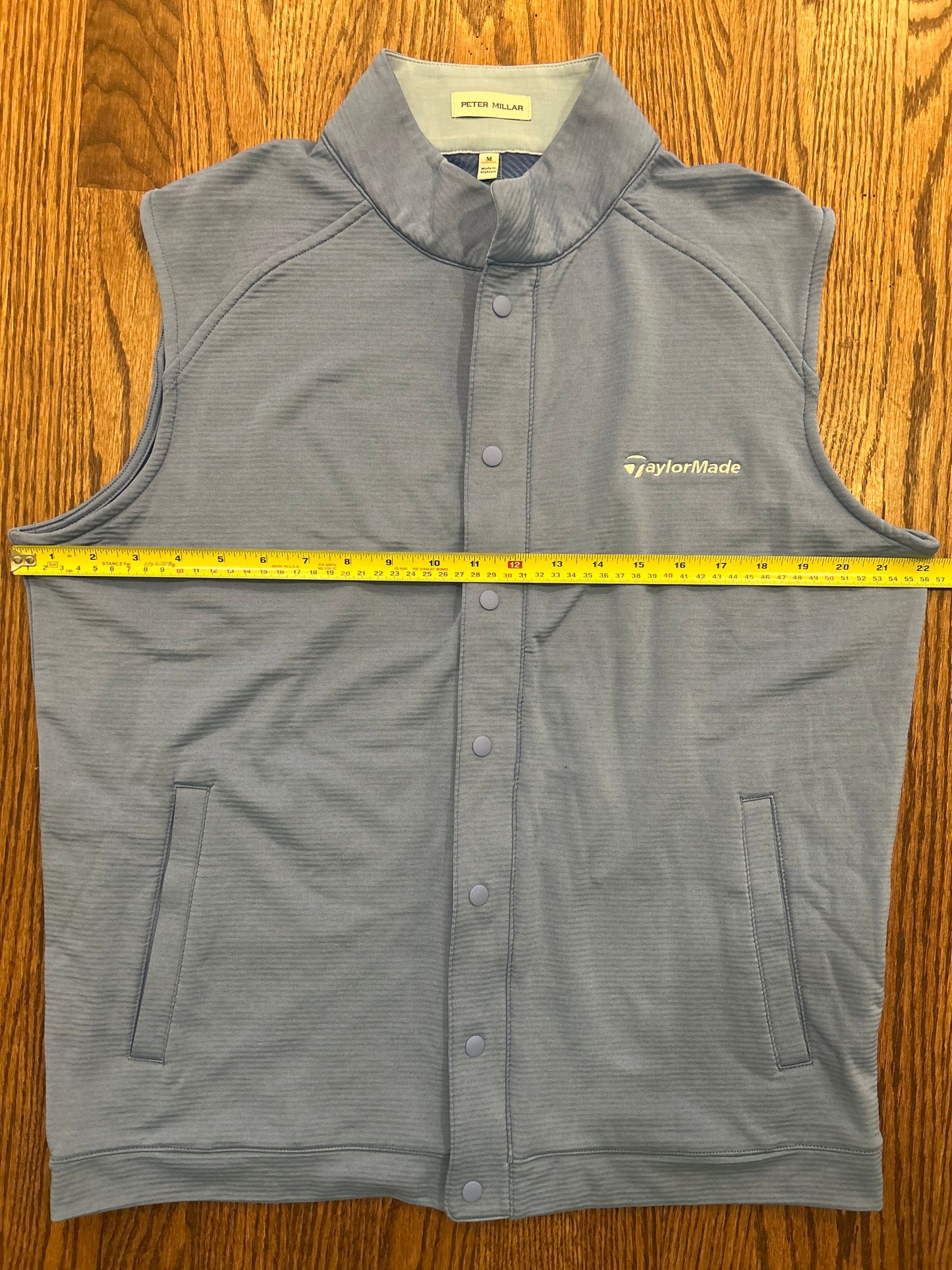 Men’s Medium Peter Millar TaylorMade Blue Golf Vest