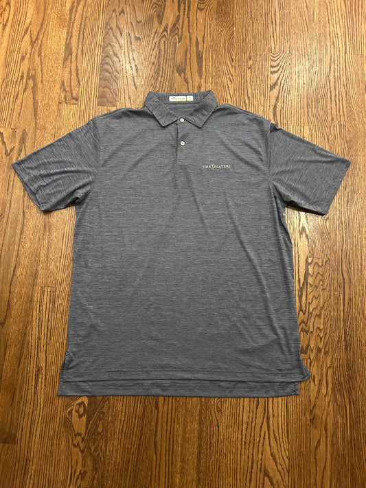 Men’s XL Peter Millar The Players Championship Gray Featherweight Golf Polo