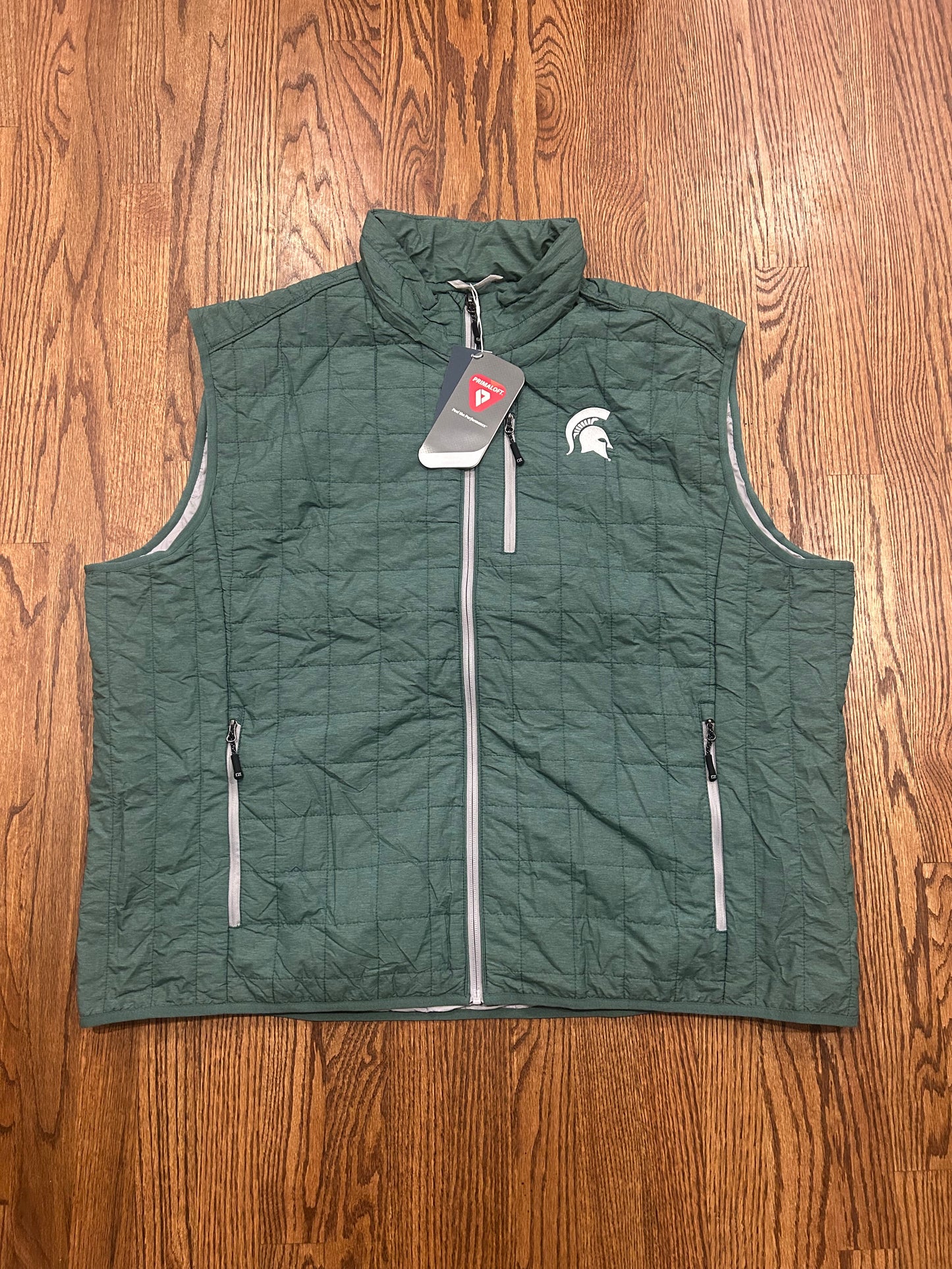 Men’s 3XL Cutter & Buck Michigan State Spartans Puffer Vest
