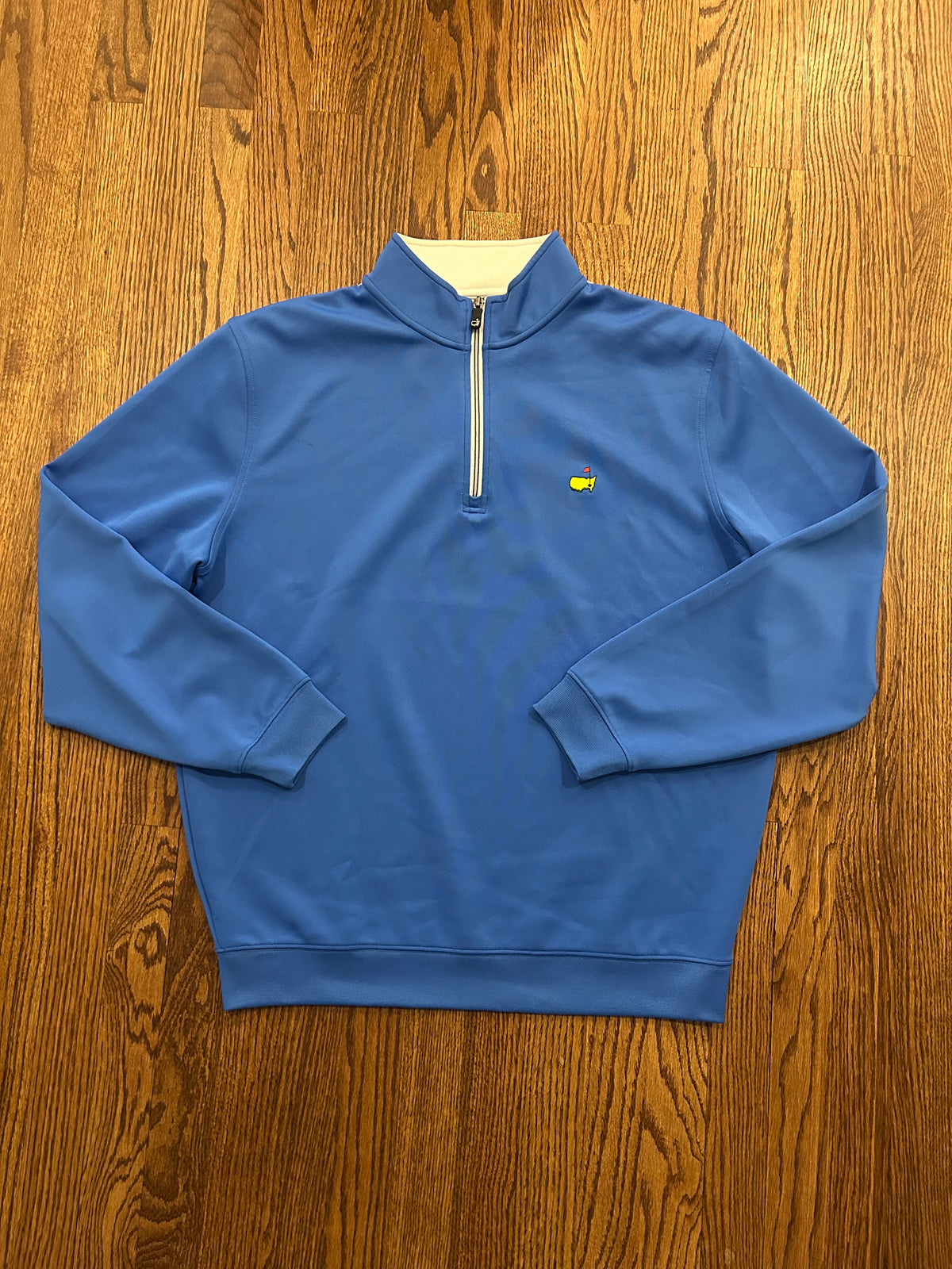 Men’s Large Blue Masters Tech Quarter Zip Golf Pullover Augusta National Angc