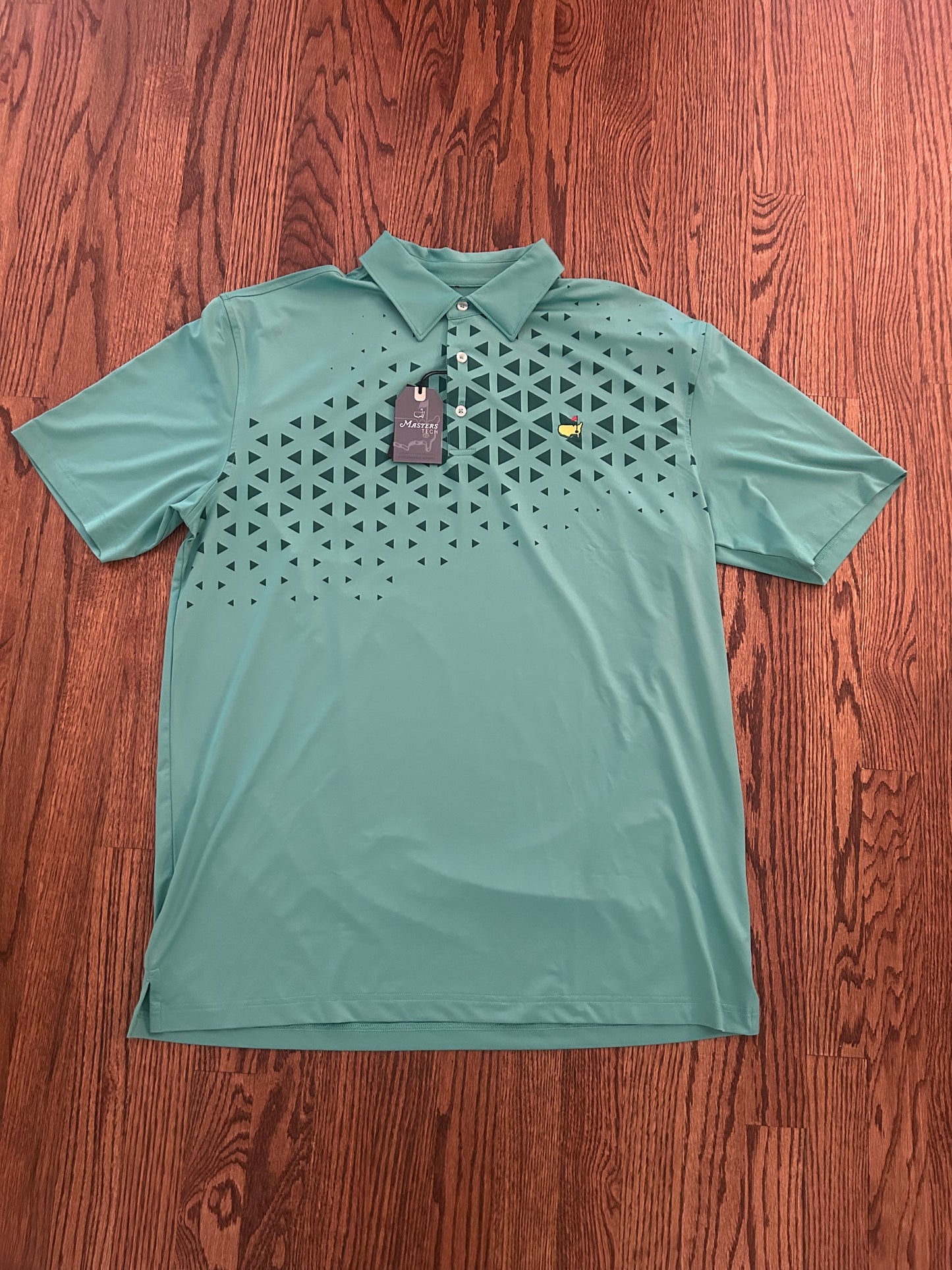 Men’s Large Green Masters Tech Polo