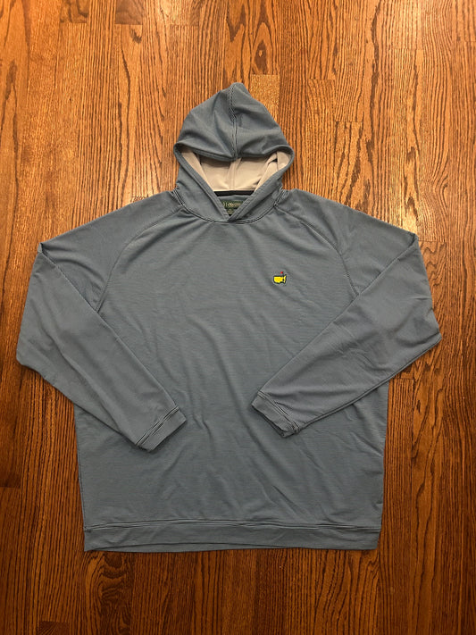 Masters Peter Millar Hoodie XL Blue Striped Pullover Augusta National Golf