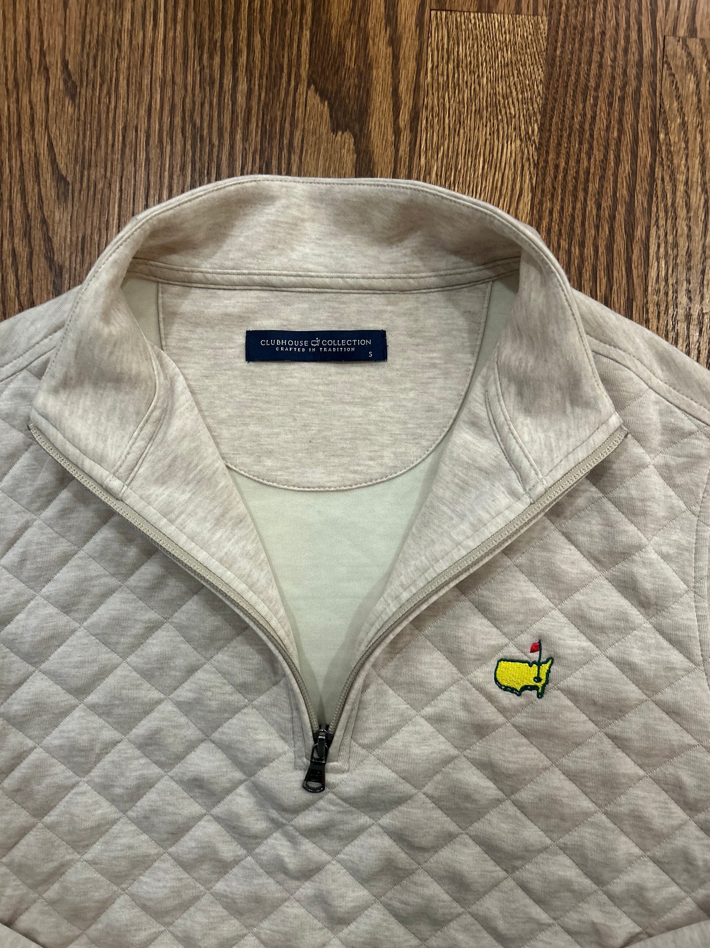 Men’s Small Masters Clubhouse Collection Quilted Quarter Zip