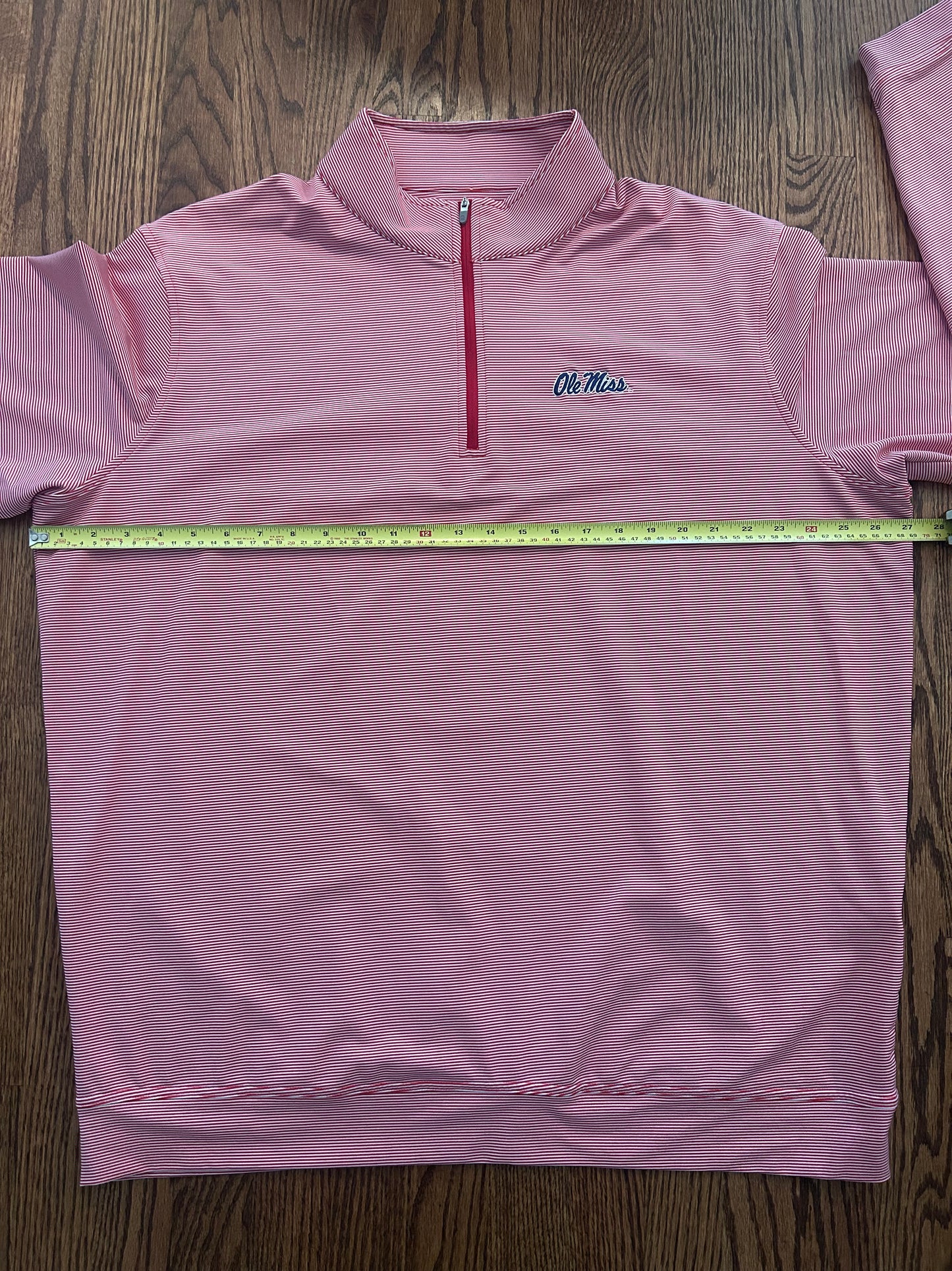 Men’s 2XL Peter Millar Ole Miss Rebels Quarter Zip Pullover SEC