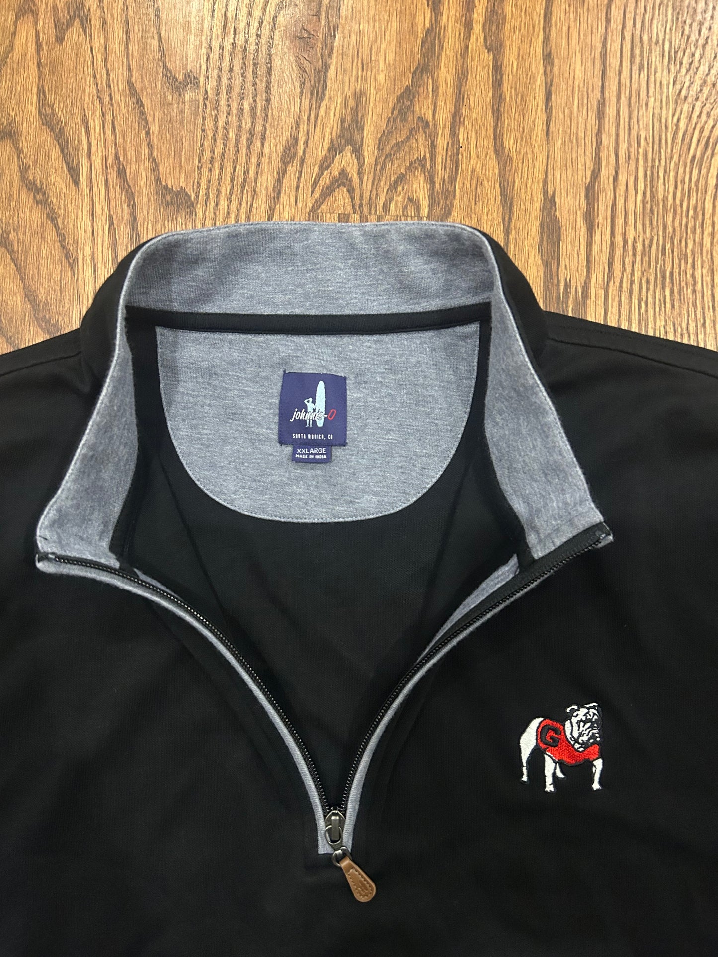 Men’s 2XL Johnnie O UGA Georgia Bulldogs Quarter Zip