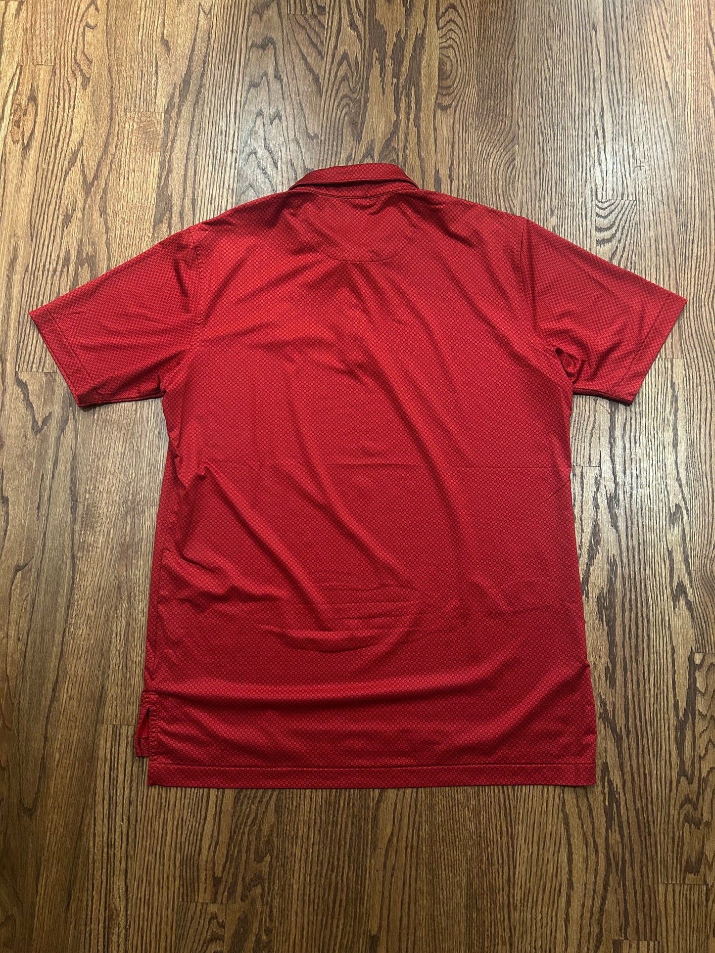 Men’s Medium Peter Millar Atlanta Braves MLB Baseball Red Performance Polo Golf Shirt
