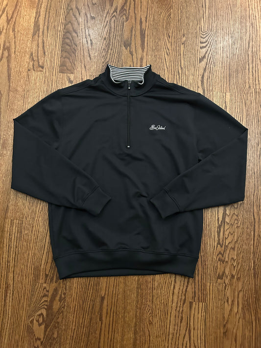 Men’s Medium FootJoy Sea Island Golf Black Quarter Zip