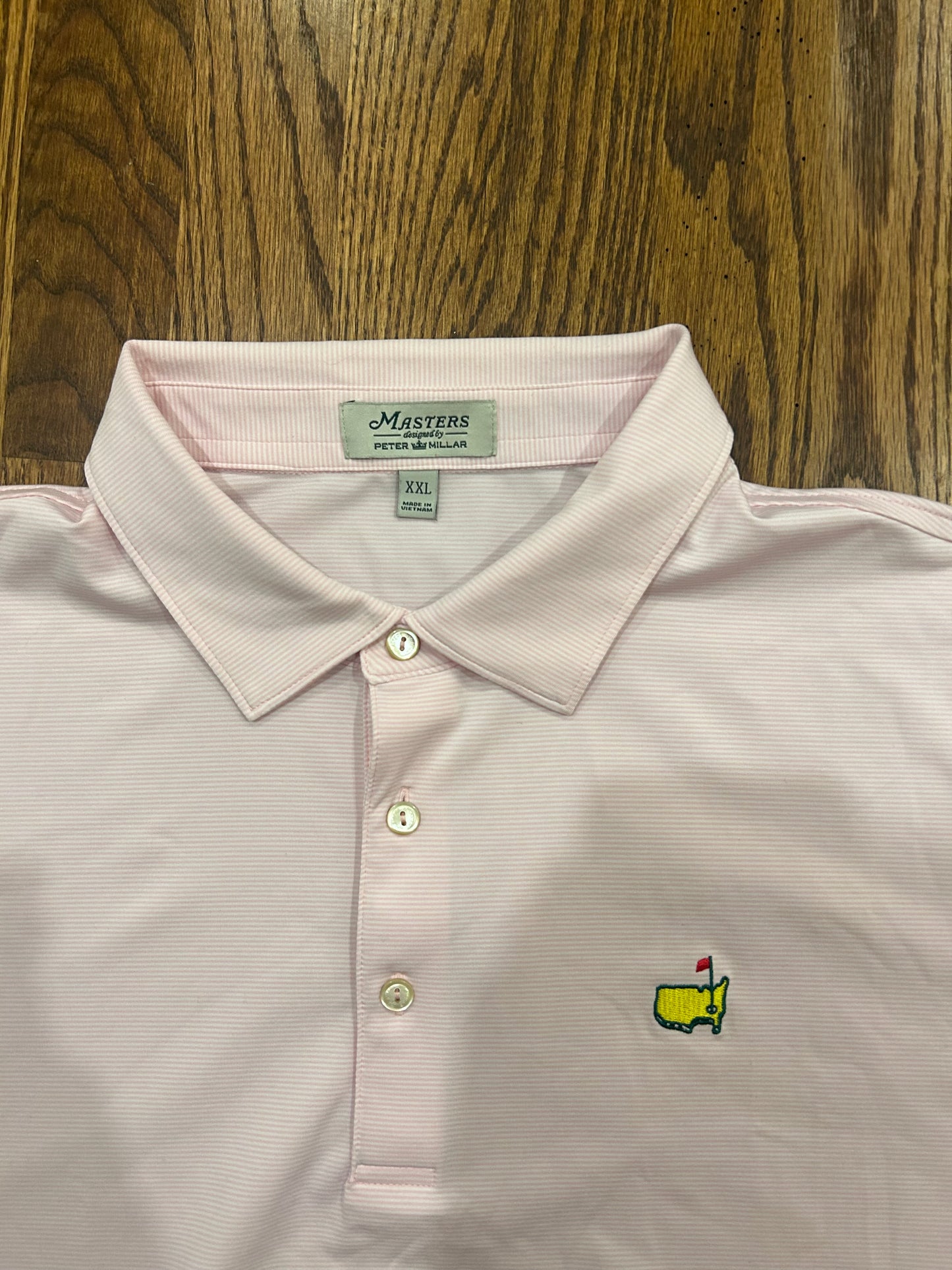Men’s XXL Masters Peter Millar Light Pink Polo