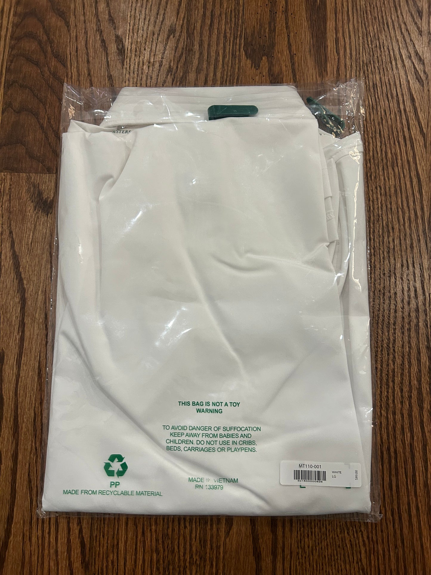 Men’s Large White Masters Tech Polo