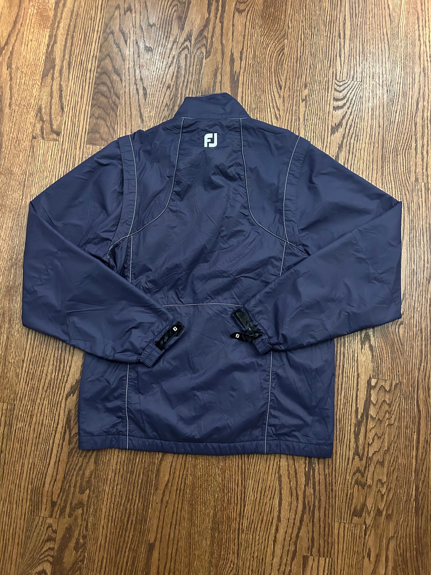 Men’s Small FootJoy Sea Island Insulated Blue Golf Rain Jacket