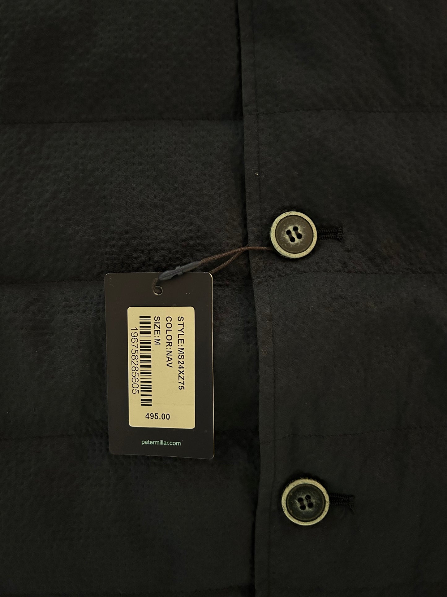 Men’s Medium Peter Millar TaylorMade Smith Seersucker Vest