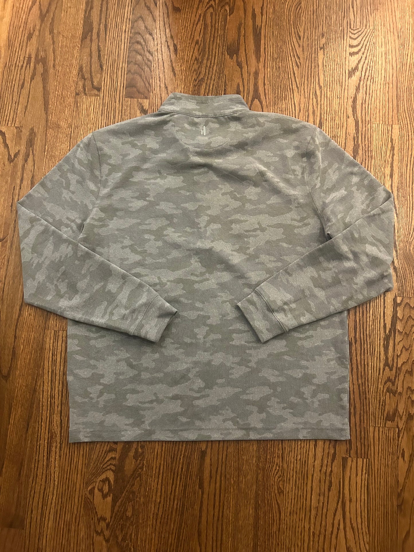 Men’s Large Johnnie O Kiawah Island Gray Camo Quarter Zip
