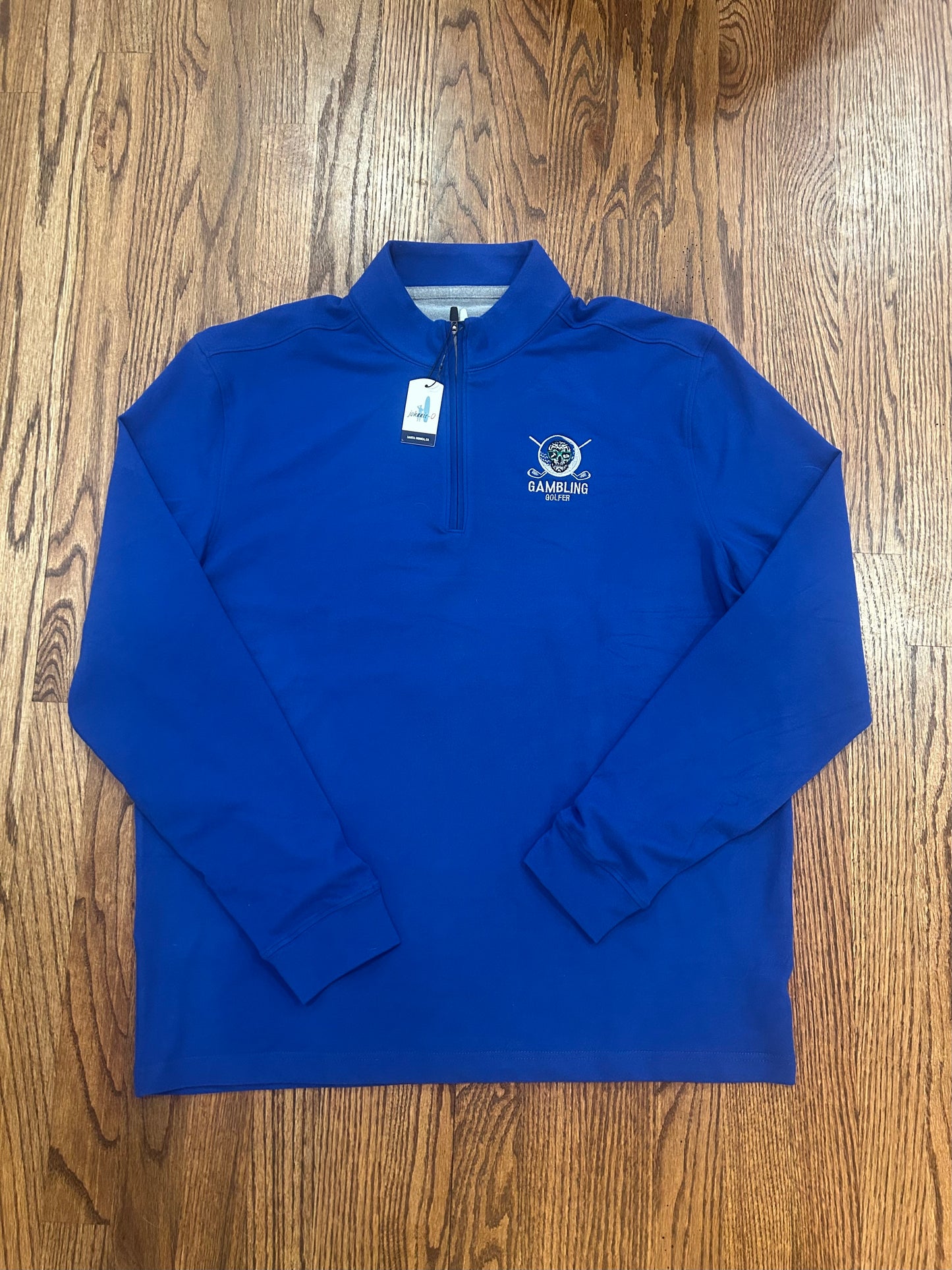 Men’s Large Johnnie O Gambling Golfer Quarter Zip