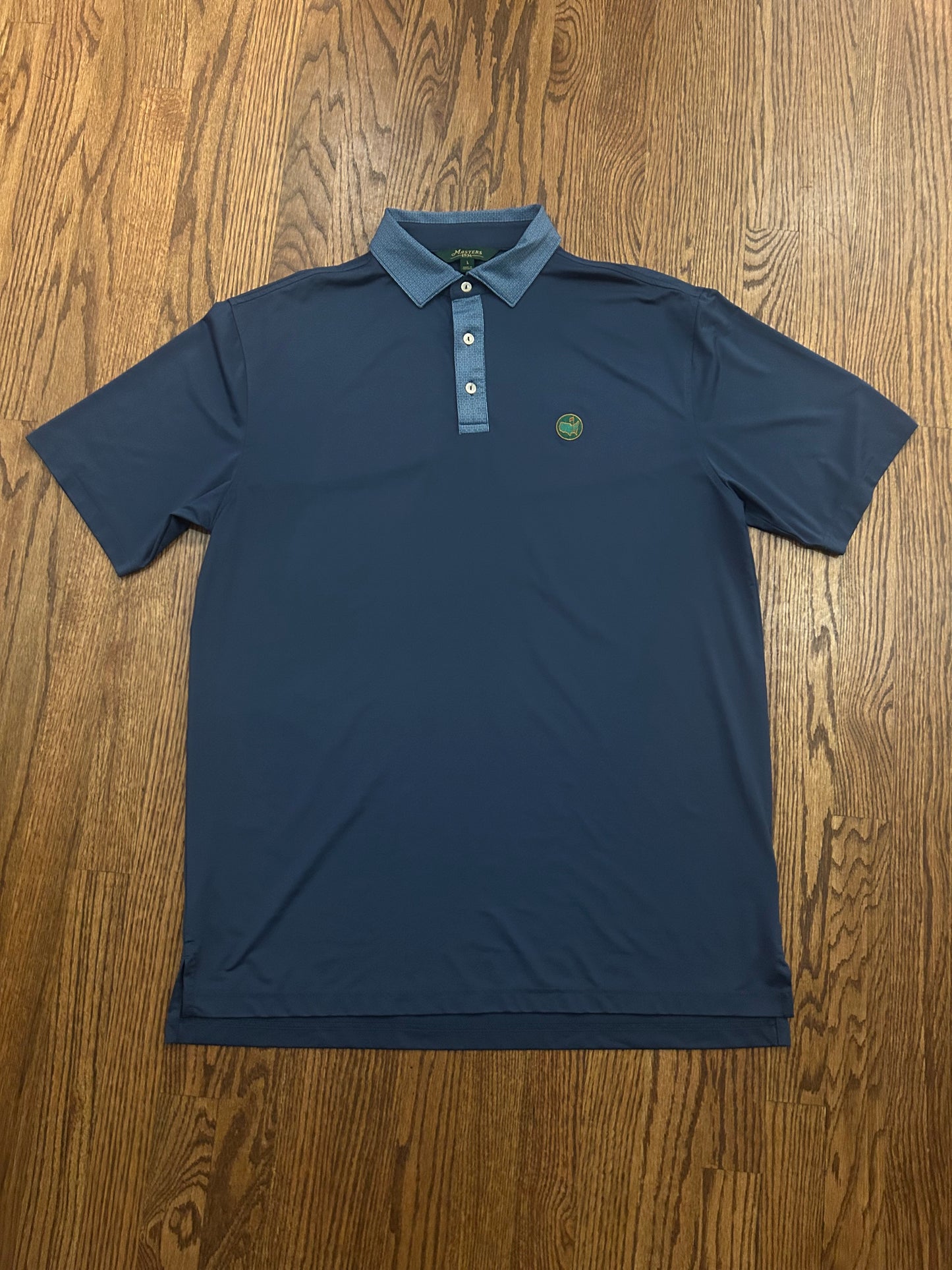 Men’s Large Masters 1934 Navy Blue Berckmans Performance Polo