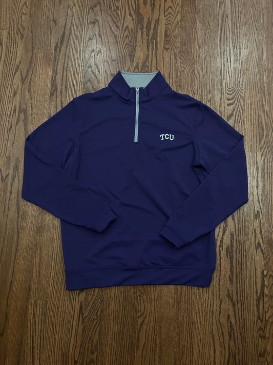 Men’s Medium Peter Millar TCU Horned Frogs Quarter Zip