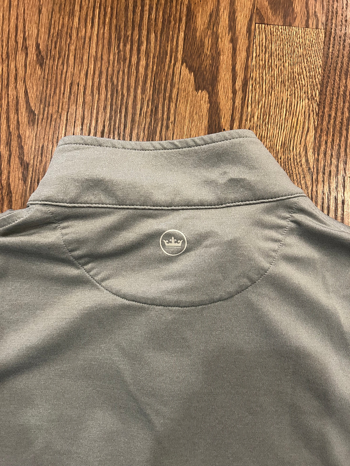 Peter Millar TaylorMade Golf Quarter Zip Mens Large Gray Performance Pullover