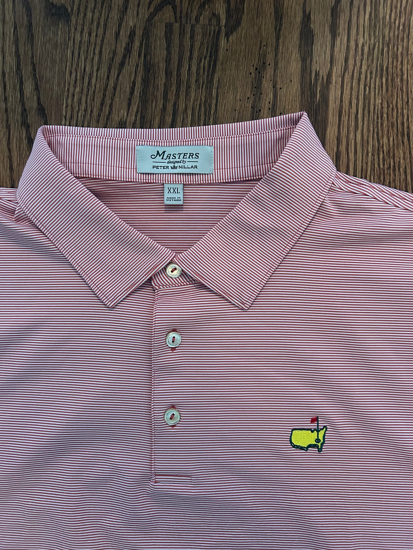 Men’s 2XL Masters Peter Millar Pink Polo