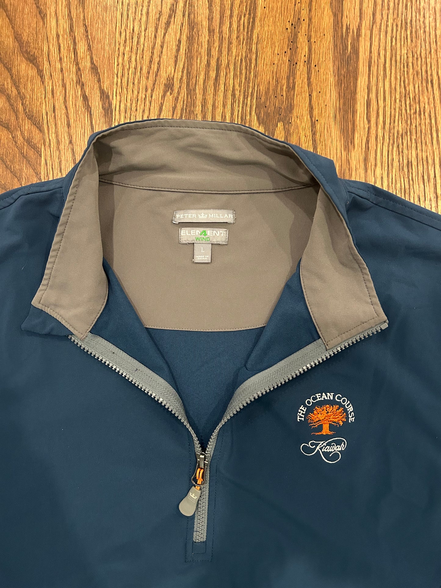 Men’s Large Peter Kiawah Quarter Zip Rain Jacket